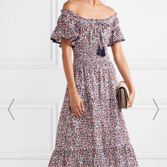 LAST CHANCE- TORY BURCH FLORAL COTTON DRESS - Picture 2 of 11